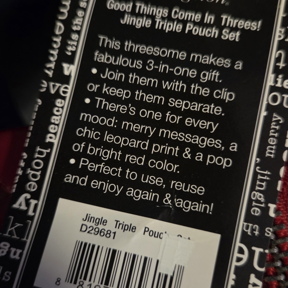 Brighton Jingle Triple Pouch Set 3-in-1 Wristlet Leopard Red NWT - Picture 12 of 14